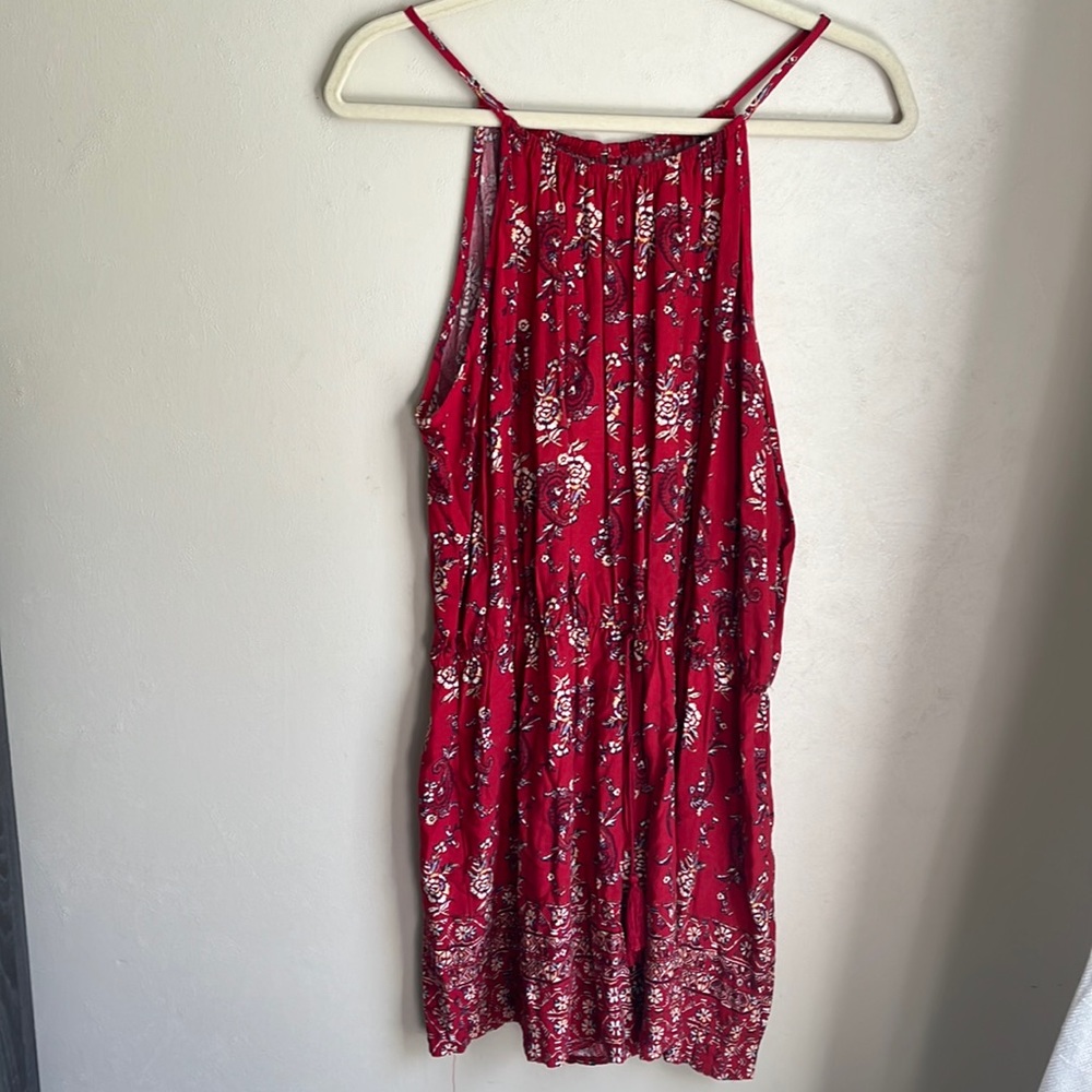 Red floral romper XXL Mossimo